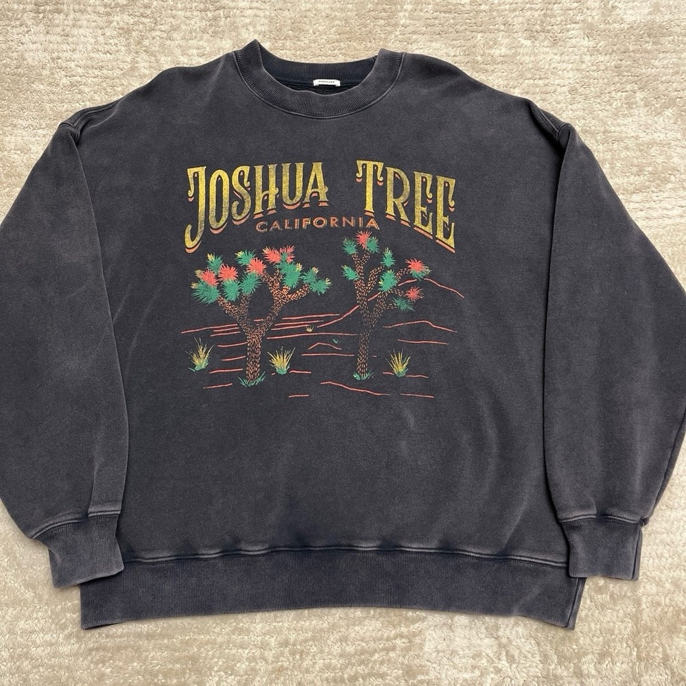Abercrombie & Fitch Joshua Tree National Park Graphic Crewneck Sweatshirt - Lg - Picture 2 of 4